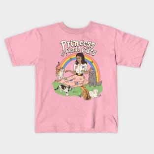 Princess Of Feral Cats 2 Kids T-Shirt